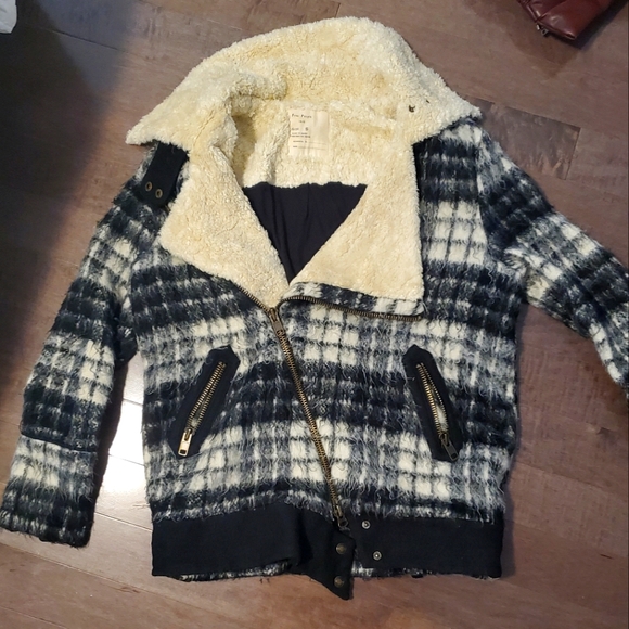 Free People Plaid Jacket size S - Picture 1 of 2
